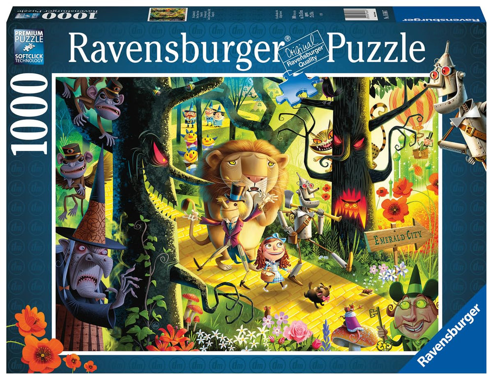 Ravensburger puzzle pieces with Softclick Technology interlock precisely for a satisfying fit