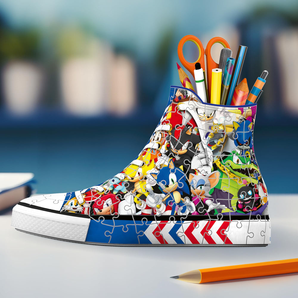Ravensburger Sonic Sneaker 3D puzzle includes four accessories
