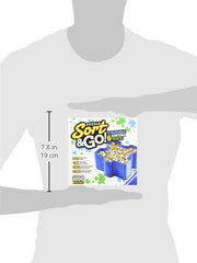 Ravensburger Sort and Go compact transport setup for on-the-go puzzling.