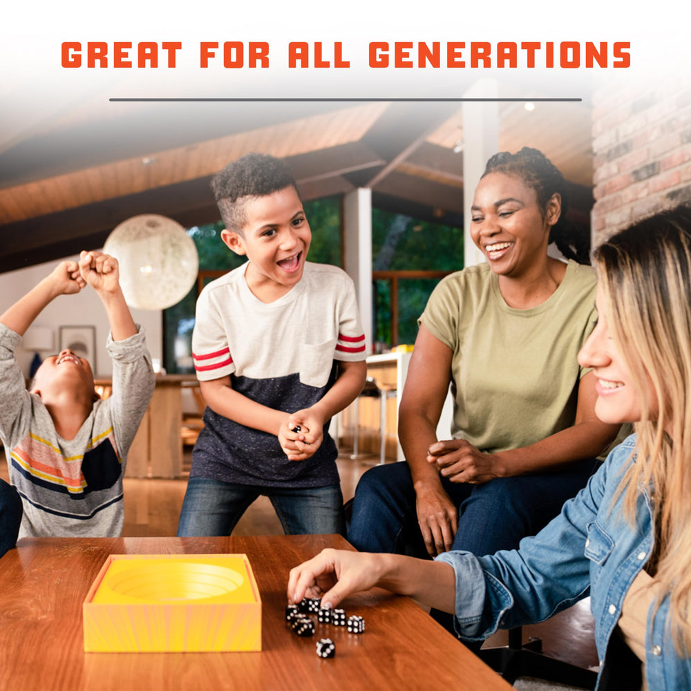Ravensburger Strike players gather around a table, perfect for social game nights.