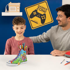 Ravensburger Super Mario Sneaker side view reveals detailed graphics perfect for collectors.