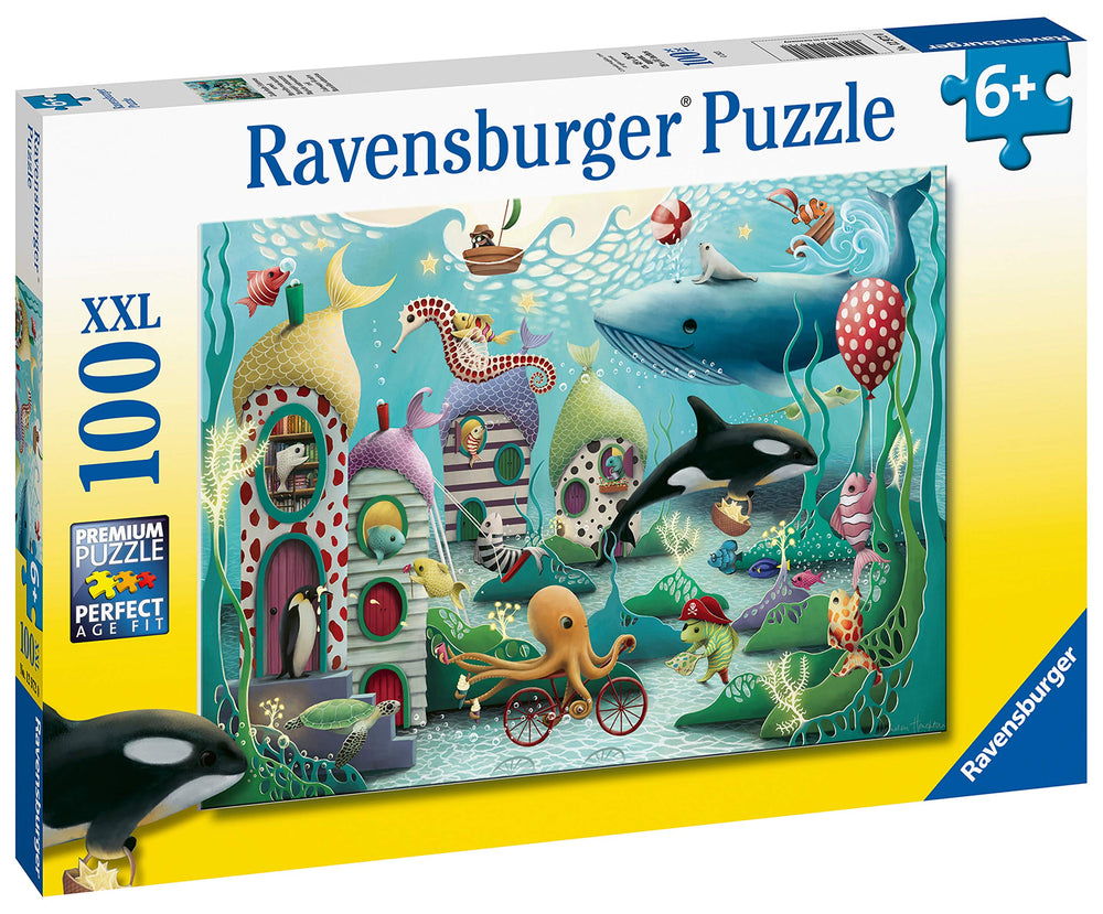 Ravensburger Underwater Wonders orca carrying groceries home inspires storytelling and collaboration
