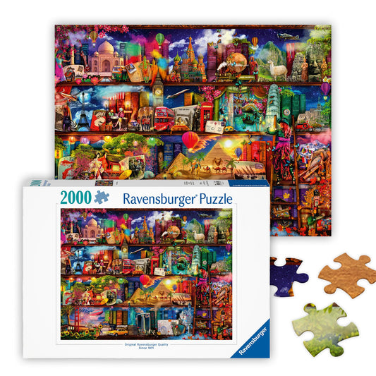 Ravensburger World of Books cover puzzle for immersive evenings with a literary vibe