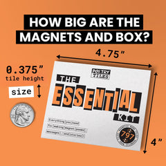 Rayliad durable magnets stay in place for long-lasting poetry.