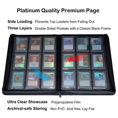 Rayvol binder pages open showing 16 double-sided pockets and separation.