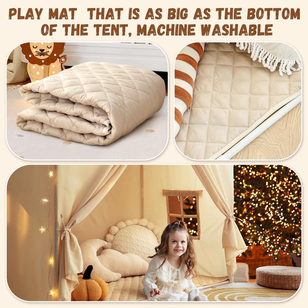 Razee play tent in a bedroom nook creating a cozy reading corner.