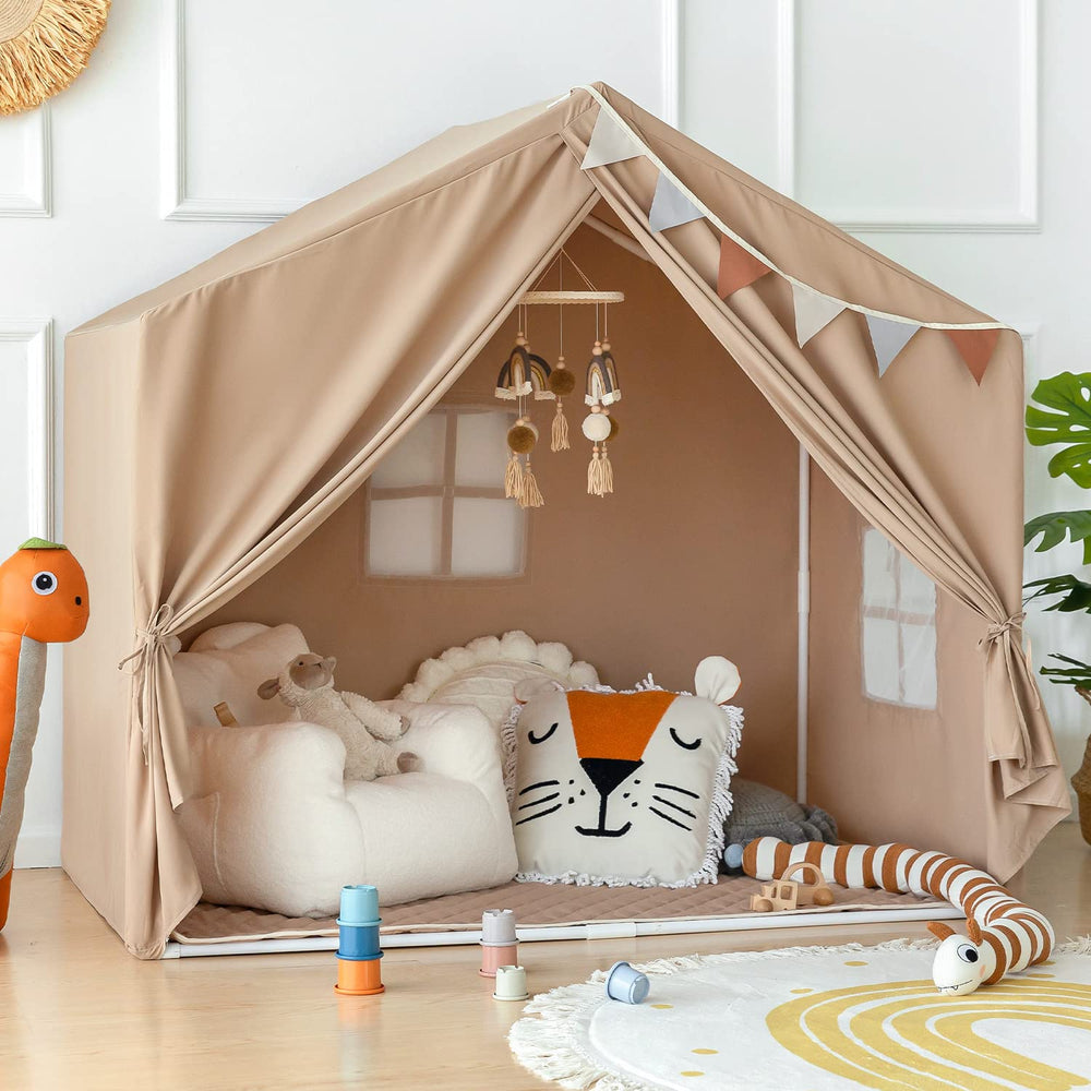 Razee Play Tent interior, spacious space for imaginative play and comfortable lounging.
