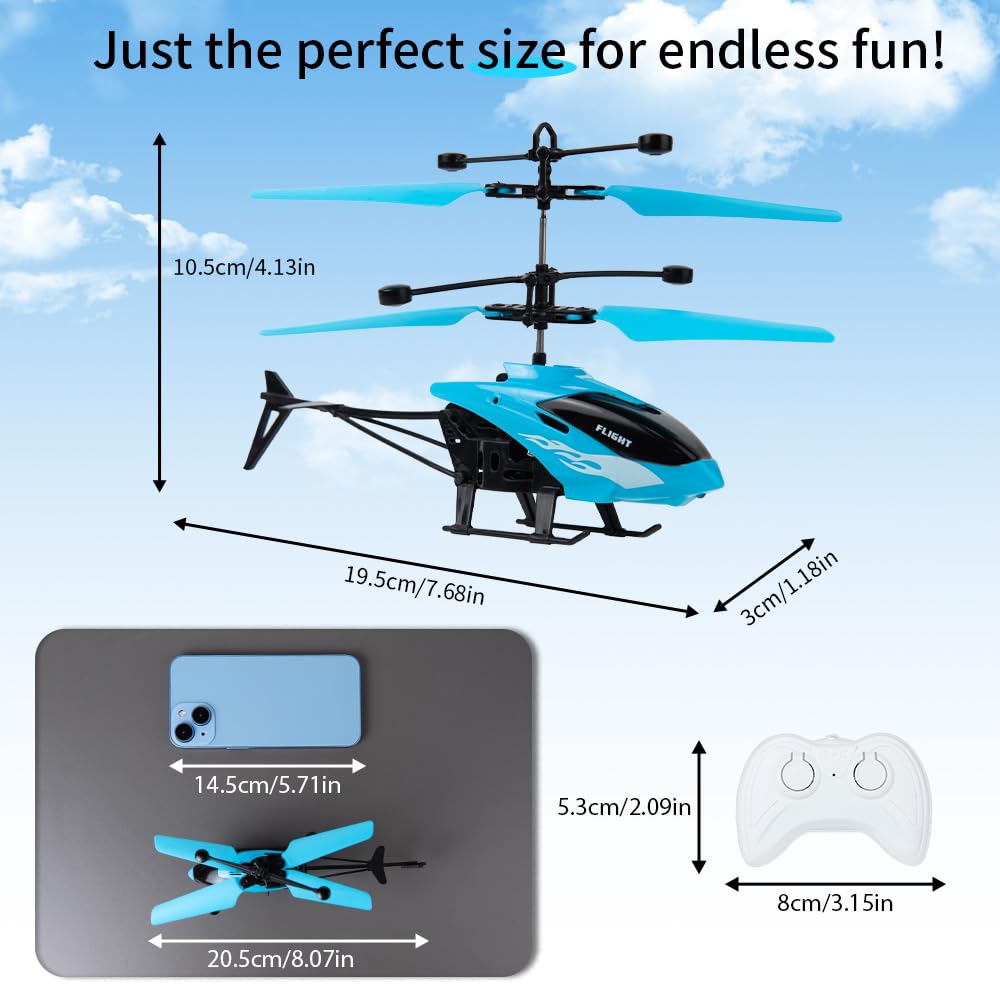Remote Control Helicopter with LED lights enhances indoor play visibility
