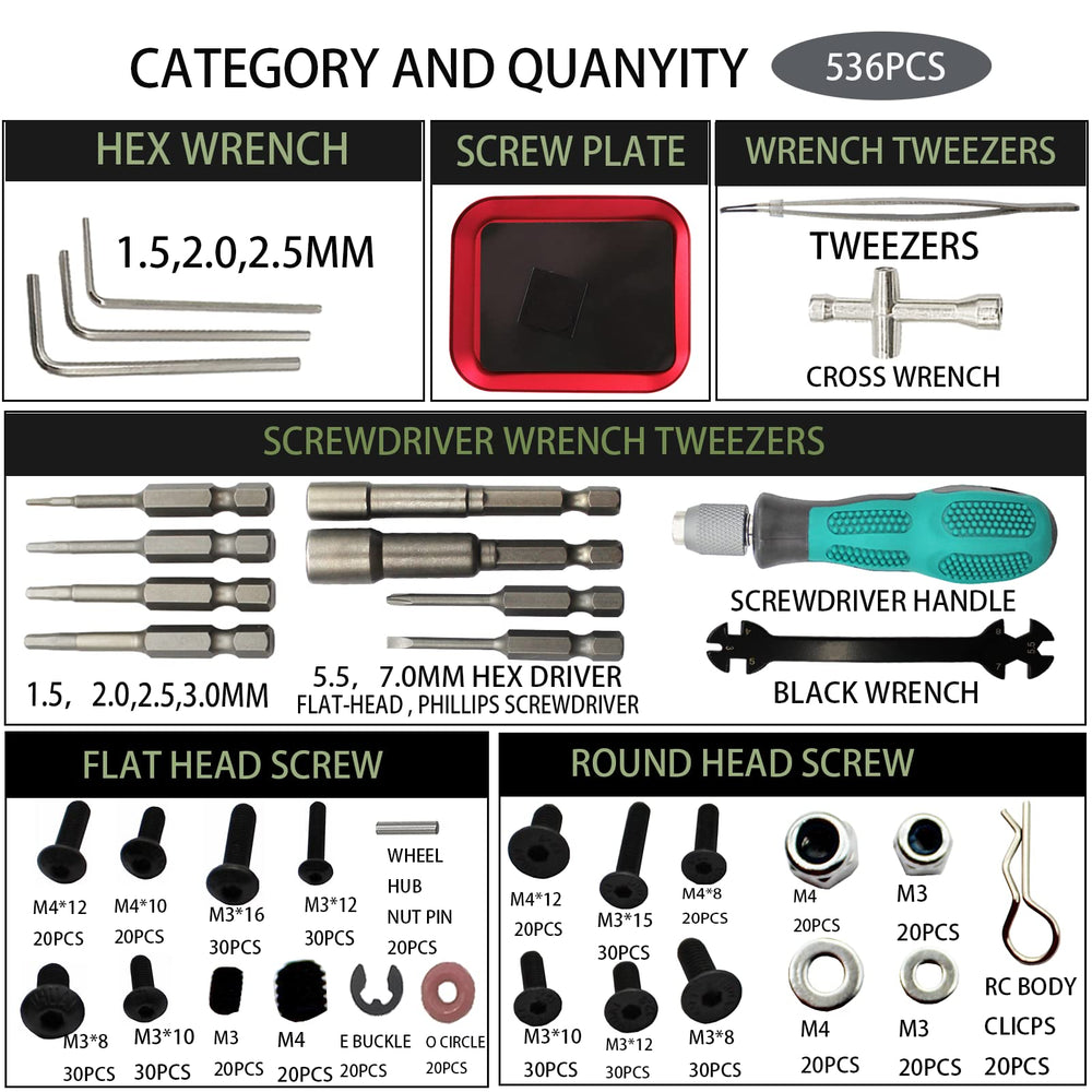 RC Lelut screws pallet and organized storage system