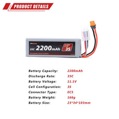 RCAWD compact battery shape supports portable RC setups