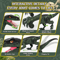 Rcfunkid 2.4GHz remote supports multi-player dinosaur fun.