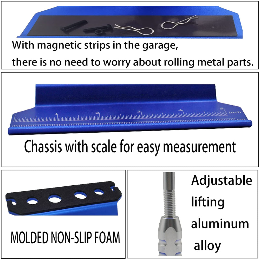 RC Lelut magnetic strips keep metal parts organized during RC maintenance