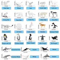 RCOMG Arctic wolf figurine enhances roleplay and wildlife education activities.