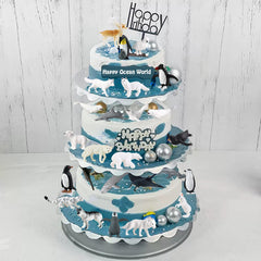 RCOMG Arctic penguin figurine supports creative play and winter-themed crafts.