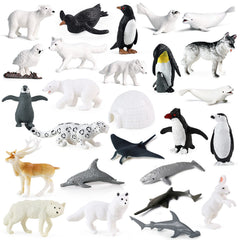 RCOMG Arctic polar bear figurine for imaginative play and classroom display.
