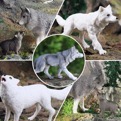 RCOMG wolf figurines with realistic textures to spark storytelling