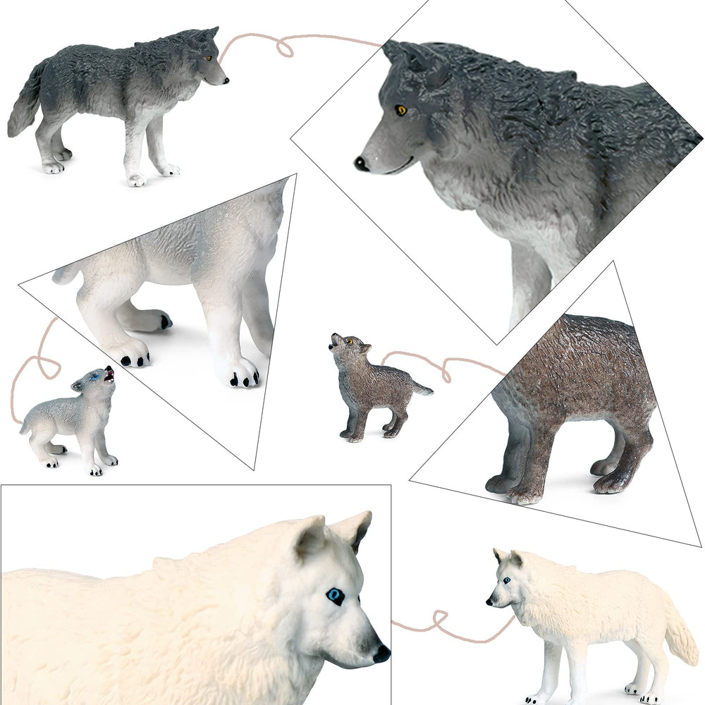 RCOMG wolf figurines ideal as gifts, educational kits, or party favors