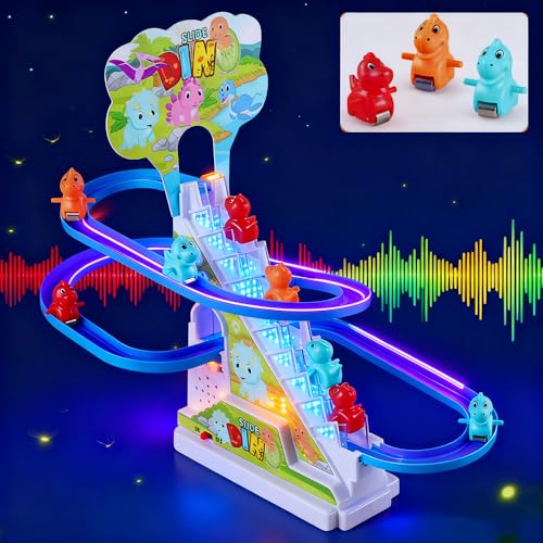 RCOOS yellow duck figurine ascending the ladder for cheerful, engaging motion.