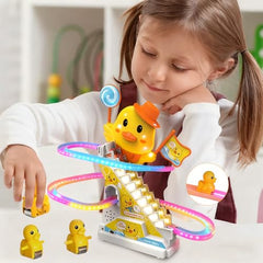 RCOOS LED lights and music boost sensory engagement during climbs.