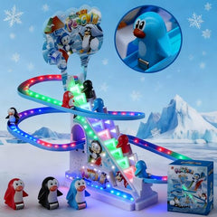 RCOOS electric climbing ladder showing upward motion for endless play
