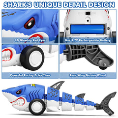 Rcovasc RC shark car performs a 360-degree drift on any surface