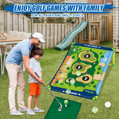 RCROKS portable golf game setup compact for travel and events.