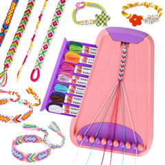 Rdfmy friendship bracelet kit in pink and purple inspires creative jewelry making