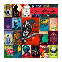 Re-Marks Edgar Allan Poe puzzle cover art with vibrant titles, enticing visual learning.