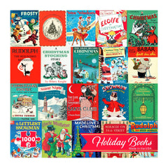 Re-Marks Holiday Books Puzzle collage cover art inspires festive family puzzle night.