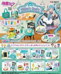 Close-up of Hatsune Miku cafe-trading figure details and paint.