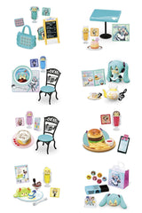 Re-Ment Hatsune Miku cafe-trading figure front view for display.
