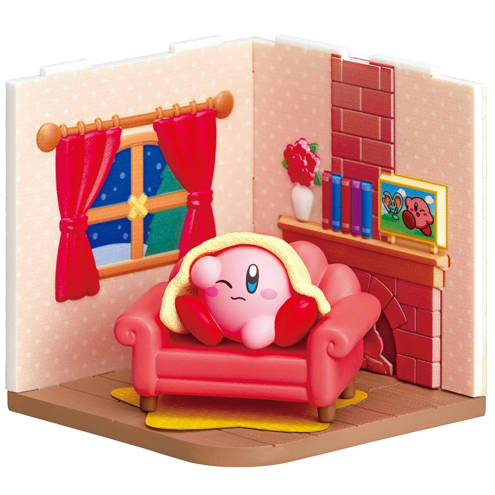 Display options for Kirby mini figures on a tidy desk or shelf