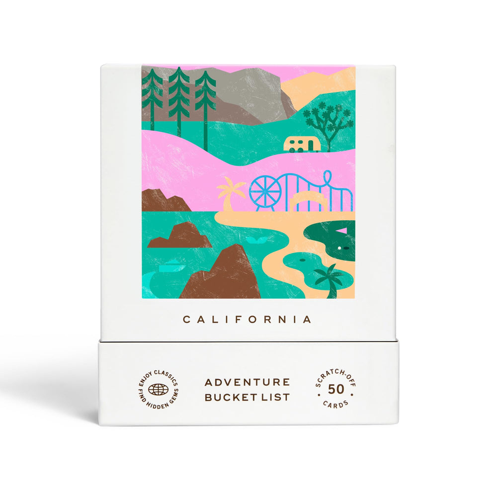 Reach International Outfitters California Adventure Bucket List cover showing a ready-to-use travel planner.