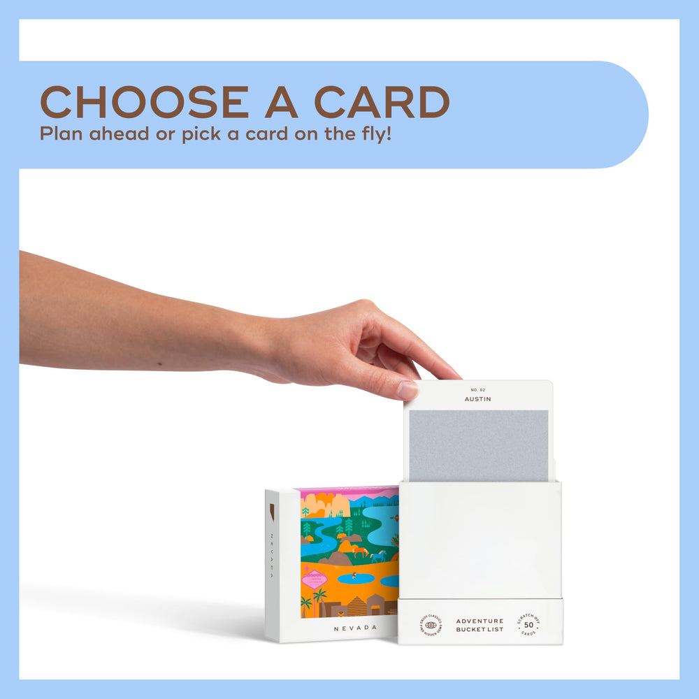 Nevada desert skyline with Reach International Outfitters adventure deck for quick planning.