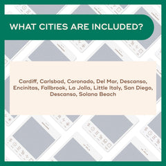 Local guide card highlights planning details for San Diego by Reach International Outfitters.