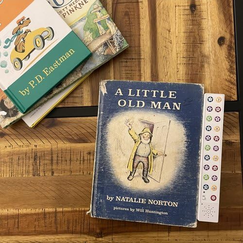 Read To Me Book Buddy buttons activated mid-story, guiding independent listening.