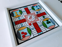 Real Glass Top Game Board Drinking Dice for social party games