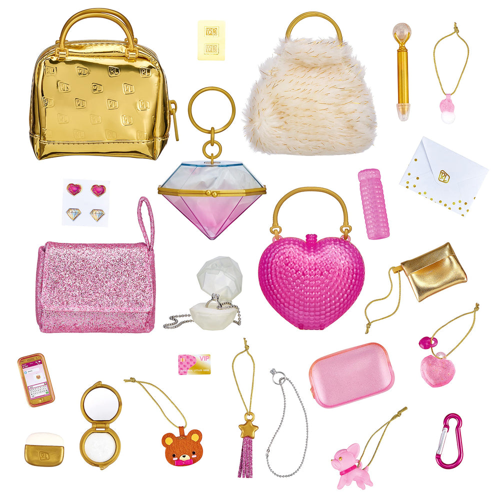 Real Littles Ultra-Luxe bags side view shows compact portability.
