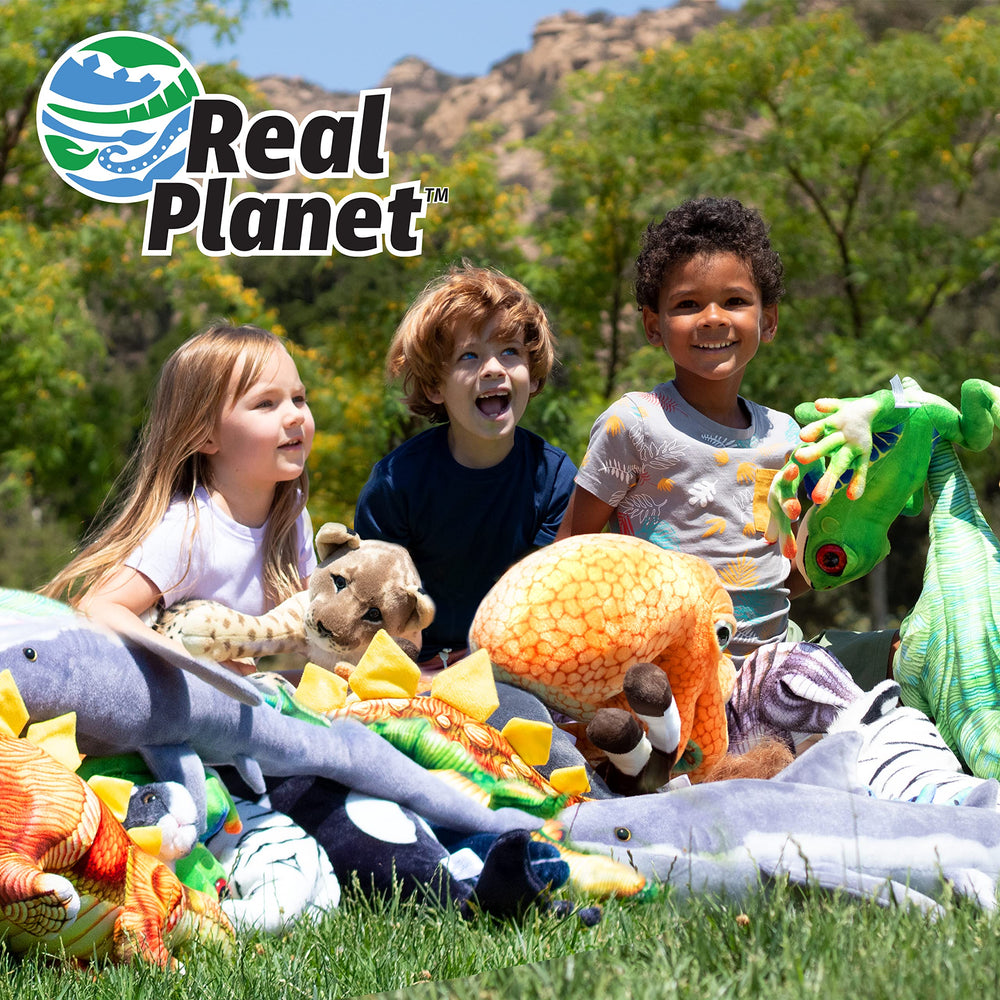 Real Planet Sockeye Salmon Plush 14-inch length portable for travel