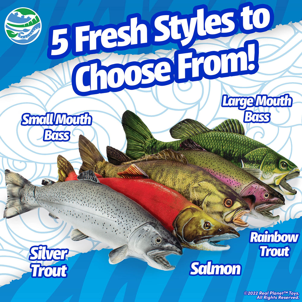 Real Planet Sockeye Salmon Plush face detail with lifelike appeal
