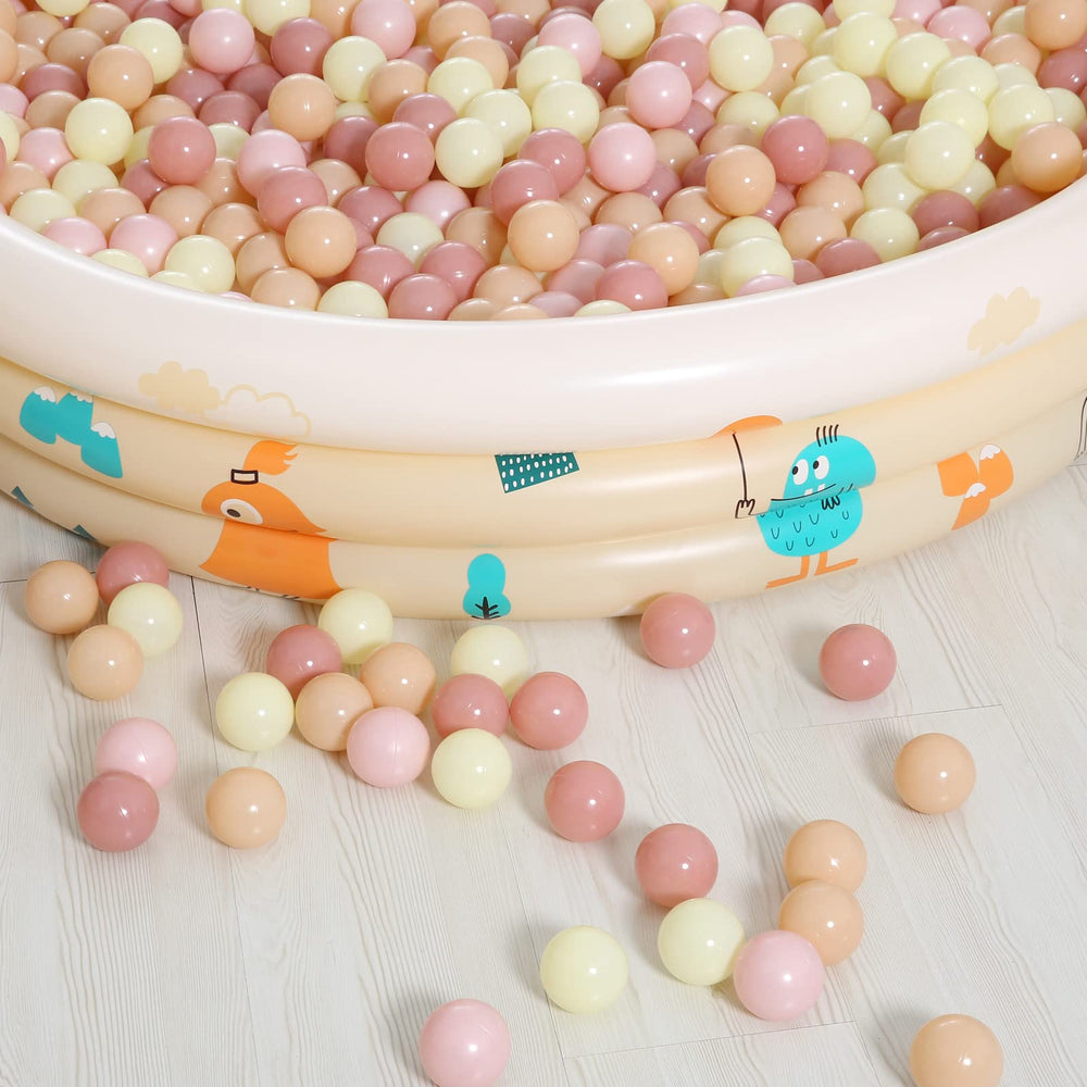 Realhaha smooth-edged ball pit ball for comfortable handling.