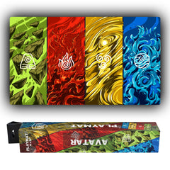 Realm Guard 14x24 playmat featuring four elements for stable play during games.