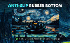 Realm Guard anti-split rubber bottom keeps the mat steady during play.