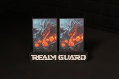 Realm Guard semi-gloss front sleeves showcase art with easy visibility.