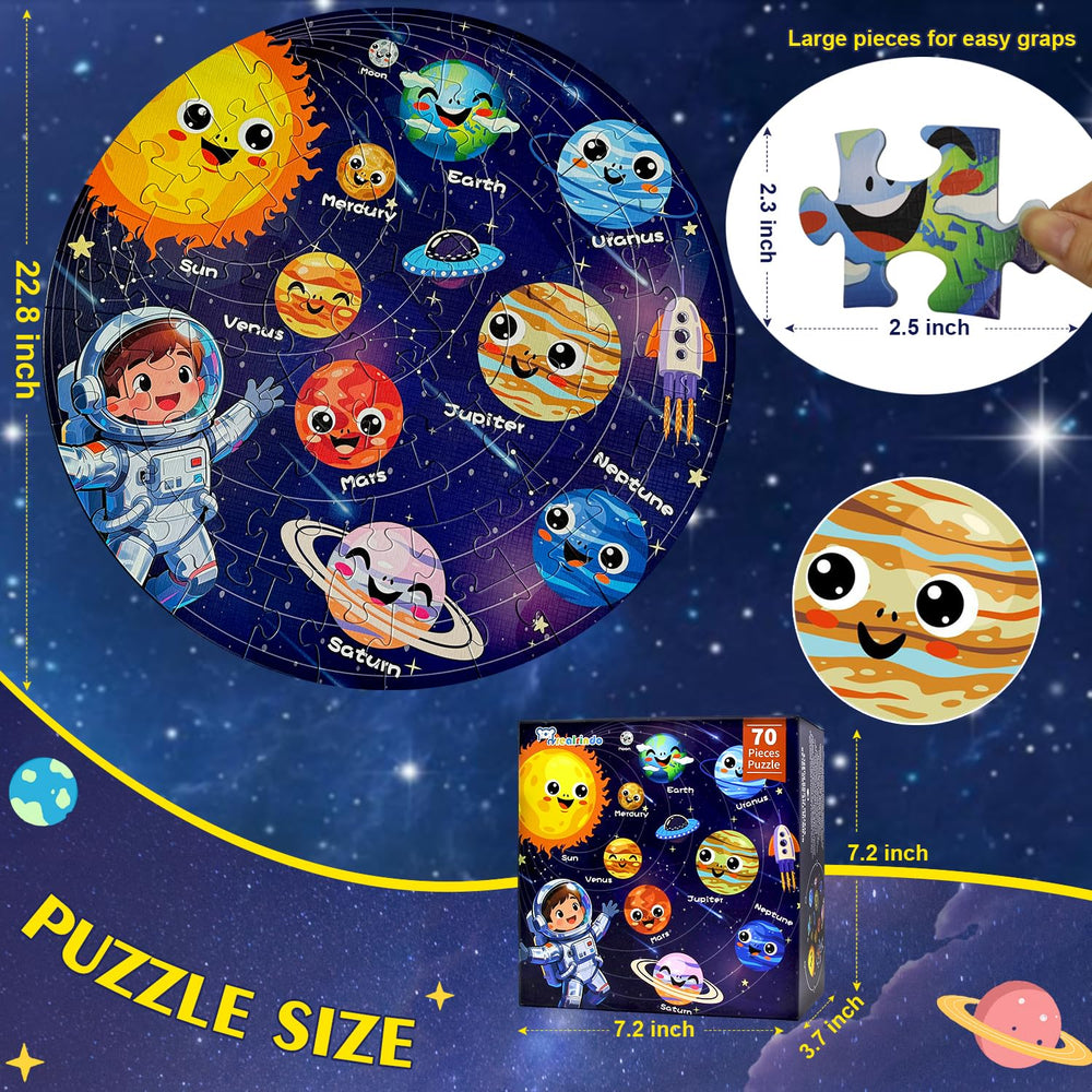 REALRINDO puzzle features burr-free edges for safe handling by kids.