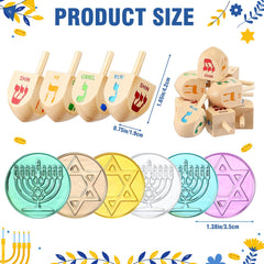 Realspring wooden dreidels ready for smooth spinning