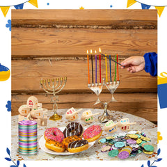 Realspring treasure-hunt scene with coins and dreidels for activities