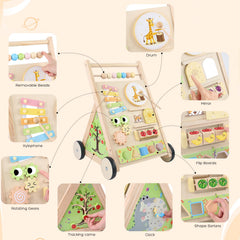 Receka removable beads, drum, and xylophone invite tactile and musical play