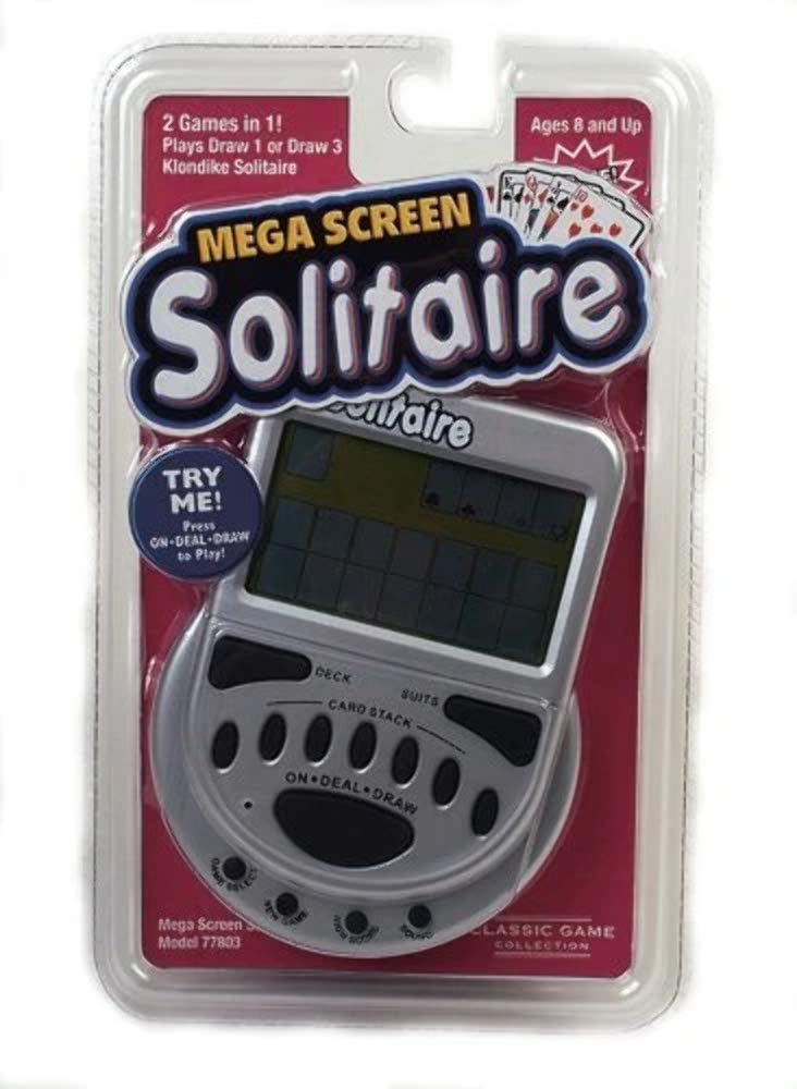 RecZone Mega Screen Solitaire on a large display for easy viewing and relaxed gameplay