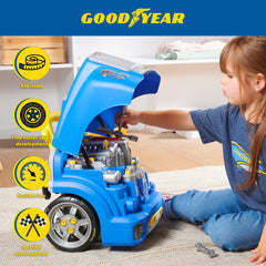 Red Toolbox Good Year engine truck layout picture suggests bundle play with vehicle repair scenarios.
